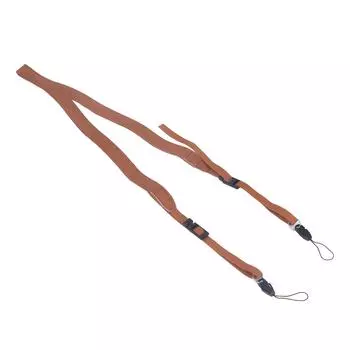 Camera Strap Simple Retro Style Length Adjustable Leather Universal Camera Neck Shoulder Belt Black коричневый