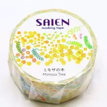 Camizo Scien Masking Tape Washi Tape 20mm Mimosa Wood