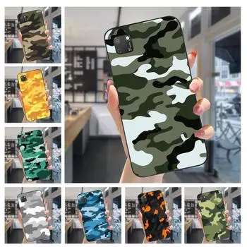 Camouflage Pattern Phone Case For Huawei Mate 40 30 20 10 Pro Lite Nova 9 8 5T Y7p Y7 Soft Black Phone Cover Huawei Mate40
