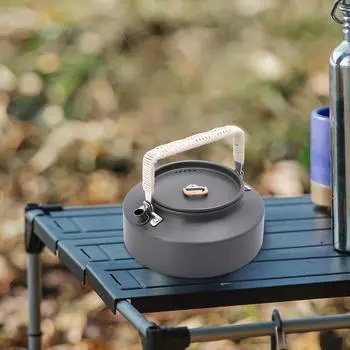 Camping Kettle Outdoor Campfire Drinkware Teapot Tea Pot for Traveling 1.6L