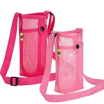 Camping Picnic Water Cup Cover Outdoor Thermos Cup Shoulder Strap Adjustable Diameter Less Than Eight Water Cup Messenger Bag оранжевый