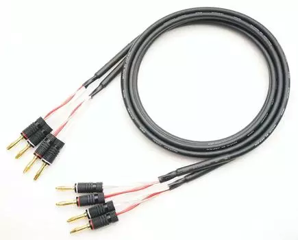 CANARE 4S6G медный провод с банановым штекером акустический кабель комплект из 2 шт. бескислородный (5м)
