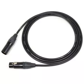 CANARE XLR Кабель Микрофонный Кабель Разъем Neutrik Черный 10м EC10-B/Черный чёрный