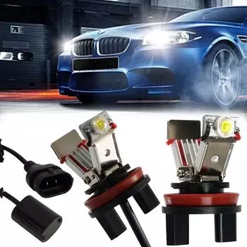Canbus Error Free 12V 7000K LED Angel Eye Marker Light Bulbs Halo Rings Light White Lamp For BMW E82 E90 E92 E60 E63 E70 E71 E89