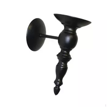 Candle Holder for Wall Mounting, Decorative Tealight Stand Various Rooms Black