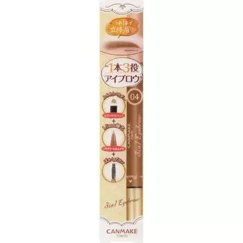 Canmake 3 в 1 брови 04 Ida Laboratories