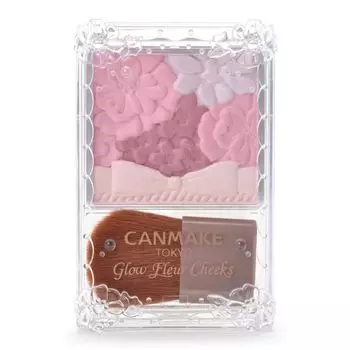 Canmake Glow Fleur Cheeks 16 Lilac Fleur Cheek Powder Cheek Pink Gloss Transparent 1 piece (x 1)