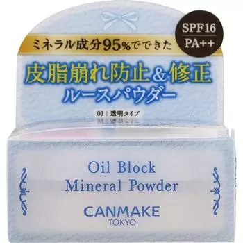 Canmake Ida Laboratory Z Canmake Oil Block Минеральный порошок 01 Прозрачный