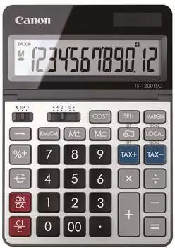 Canon Business Calculator 12 digits large tabletop size with tilting LCD TS-1200TSC