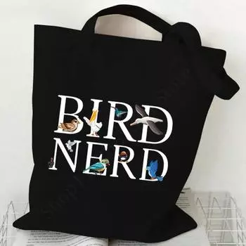 Canvas Shoulder Bag Female Animal Bird Lover Commuter Bag Casual Fashion Cardinal Teen Underarm Bag