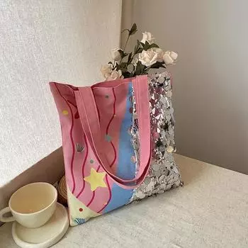 Сумка через плечо из холста, высококачественная, лоскутная, многофункциональная, повседневная сумка-тоут, мягкая, простая и стильная женская сумка