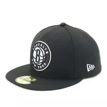 Cap 59FIFTY NBA Brooklyn Nets 7 5950 BRONET NBA BLK TEAM 25J [New Era] 1/4