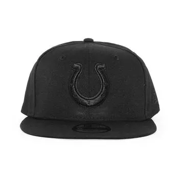 Cap 9FIFTY Snapback TEAM BASIC SNAPBACK CAP Hat 950 MLB NFL NBA Size Adjustable Free Indianapolis Colts [New Era] (JP, Alphabet, Size, (Blackout))