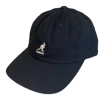 Cap Hat CAP Washed Baseball Unisex Black [Kangol] Men s Women s [Item]