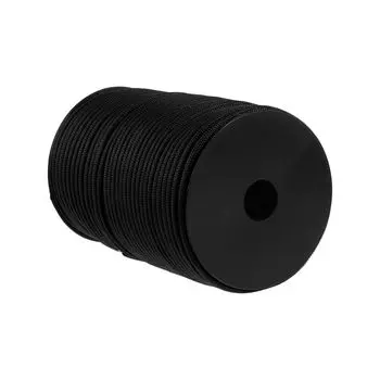 CAPASTEC Guy Rope 4mm x 100m 9 Core Tent Rope Tarp Rope for Camping Outdoors Load Capacity 125kg Paracord Black