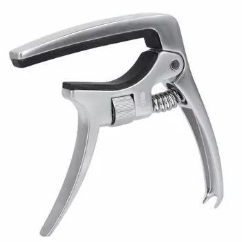 Capo Tast Silver Guitar Регулируемый винт Metal Rust Совместимость с акустической классической электрогитарой Универсальный каподастр Capo, Capo, прочный, устойчивый,