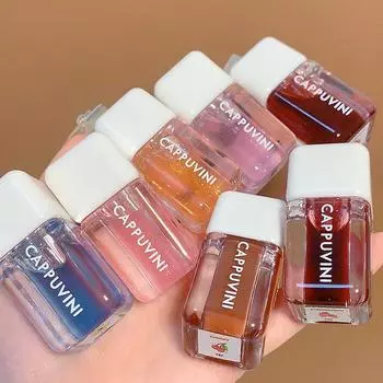 CAPPUVINI Clear Lipgloss - 3D Shimmer Nude Lip Tint Увлажняющая жидкая губная помада для увлажнения губ