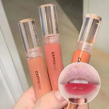 CAPPUVINI Liquid Lipcolor Mirror Lip Gloss Стойкая увлажняющая жидкая помада