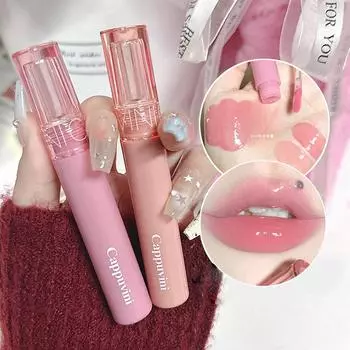 CAPPUVINI Mirror Water Gloss Lip Glaze, увлажняющая губная помада с высоким блеском