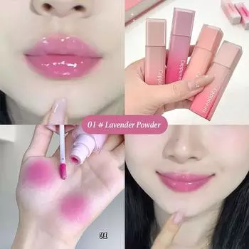 Cappuvini Nude Water Mist Lip Glaze Matte Velvet White Lip Gloss Стойкая губная помада 01#