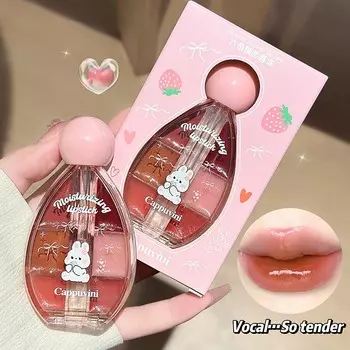 CAPPUVINI Шестицветный блеск для губ Mirrored Lip Jelly