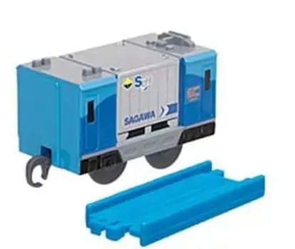 Capsule Plarail play Transport edition series super rail cargo middle straight Давайте вместе! [5.М250 (1 автомобиль) + рельс] (один предмет)