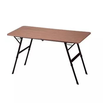 CAPTAIN STAG Уличный складной стол 120 x 60 см, регулируемая высота в 3 уровнях с ручкой Carballo UC-602 коричневый