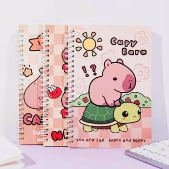 Capybara Capybara Блокнот A5 Маленький блокнот Офисные принадлежности Coil Notebook Friend style 1