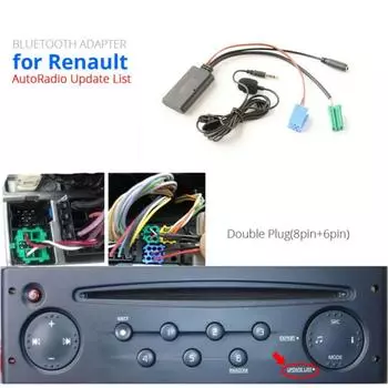 Car 5.0 Stereo Audio AUX Input Cable MINI- Plug For- For Clio- For Espace- For Kangoo- For Laguna- For Megane- 2005-2011 CHINA