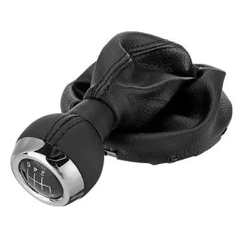 Car 6-Speed Manual Gear Shift Lever Gear Shift Knob Dust Cover for Mini Cooper R55 R56 R57 R58 R59 R60 чёрный