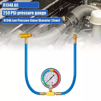 Car Air Conditioning Refrigerant Charging Hose Kit Conditioner R134A Adapter Filling Tube Tool Fluorinated Air Refrigerant O4T9