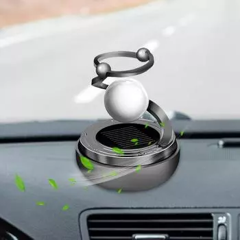 Car Air Freshener Solar Energy Star Ball Design Car Aromatherapy Ornaments 360 Degrees Adjustable Car Aromatherapy Diffuser красный