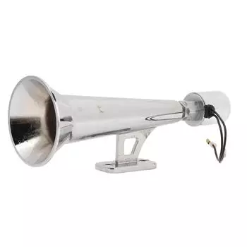 Car Air Horn Universal Rustproof 150DB Metal Loud Silver Truck Whistle Horn for 12V 24V Boat Yacht R
