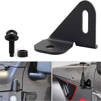 Car Antenna Mount Left Side For Jeep Wrangler JL JLU & Gladiator JT 2018-2022