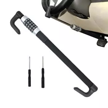 Car Anti Theft Wheel Lock Adjustable Combination Code Car Anti-Theft Lock Car Pedal Locks Keyless Password Car Security Device чёрный