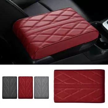 Car Armrest Box Pad Armrest Cushion For Car Soft Faux Leather Car Armrest Protector Comfortable Heightening Mat For Protect V9B7