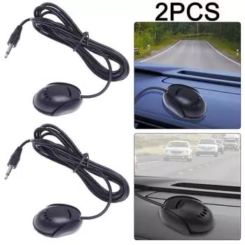 - Car Audio Microphone 3.5mm External Mic for Car GPS Bluetooth-compatible (1m)