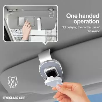 Car Auto Sun Visor Eyeglass Hanger Clip Plastic Glasses Holder Magnetic Multi-Function Automobile Storage Accessories