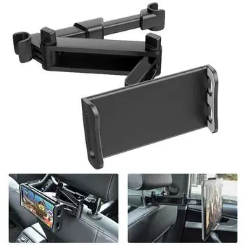 Car Back Pillow Bracket 360 Degree Rotating Adjustable Car Holder Universal Rotation Mini Tablet PC Auto Car Phone Holder Stand чёрный