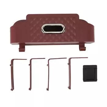 Car Back Seat Organizer Plastic Multifunctional Storage Box Headrest Tissue Box Cover with Cup вино красного