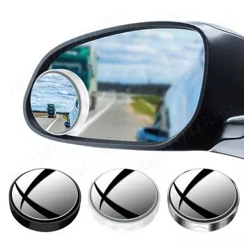 Car Blind Spot Rear View Mirror Wide Angle Car Reverse Auxiliary Rearview Convex Mirror Suction Cup Ultra HD Auxiliary Mirror чёрный