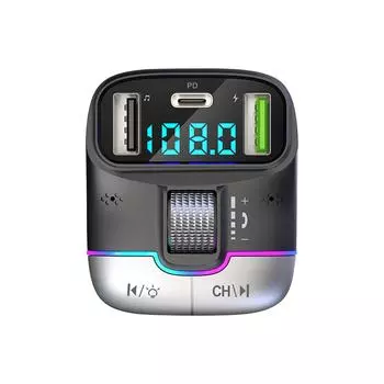Car Bluetooth-compatible MP3 Player GZ01 Fast Charging Charger Phone Hands-free Lossless sound quality Wireless BT Car Adapter чёрный