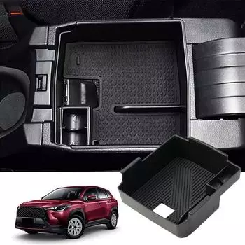 Car Center Console Armrest Box Storage Box For Toyota Corolla Cross 2025 2025 2025 Organizer Container Holder Tray Accessories чёрный