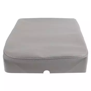 Car Center Console Cover Microfiber Pu Leather Water Resistant Comfortable Scratchproof Car Armrest серый