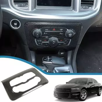Car Central Control Air Conditioning Adjust Panel Decoration Cover for Dodge Charger 2015-2022 Interior Mouldings красный