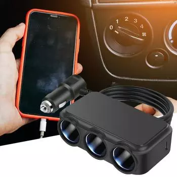Car Charger Fast Charging Car Charger Conversion Plug Fast Charging Car Charger Multifunctional Car Cell Phone Charger For Russian Federation