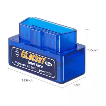 Автомобильный диагностический инструмент B02 Mini ELM327 Bluetooth V2.1 OBD2 Автомобильный диагностический сканер ELM 327 Bluetooth для Android/Symbian для OBDII B02