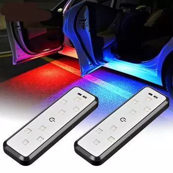 Car Door Lights Magnetic USB Charging Auto Open Door Safe Anti-collision Lamp