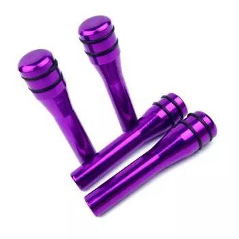 Car Door Lock Knob Aluminum Alloy Universal Rustproof Stylish Interior Doors Pull Pin for фиолетовый
