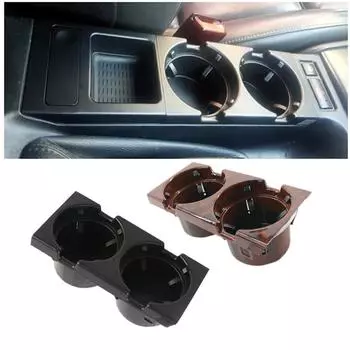 Car Drink Cup Holder Fit for BMW 3 Series E46 E90 325i 328i 323i Plastic Peach Printed Beverage Coffee Holders Interior Accessoy чёрный